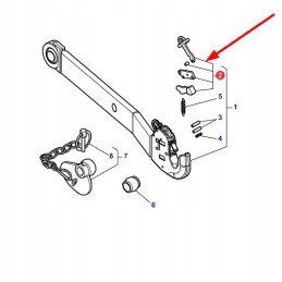 3903954m91 pakabos rankenos fiksatorius
