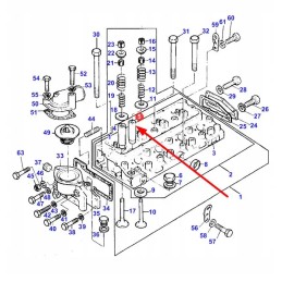 4223074m1 išmetimo vožtuvo kreiptuvas