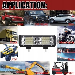 Darbo lempa 144w haloden 48 LED traktoriaus traktorius