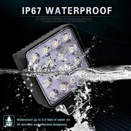 LED halogeninė darbo lempa, 16 diodų, traktorius