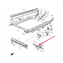 La340449022 sieto pakabos įvorė 53 x 27 x 52