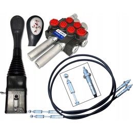 2 sekcijų rinkinys, vairasvirtės kabelio skirstytuvas, 40l