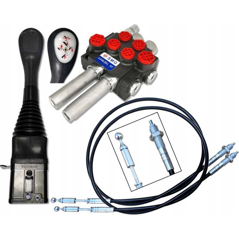 2 sekcijų rinkinys, vairasvirtės kabelio skirstytuvas, 40l