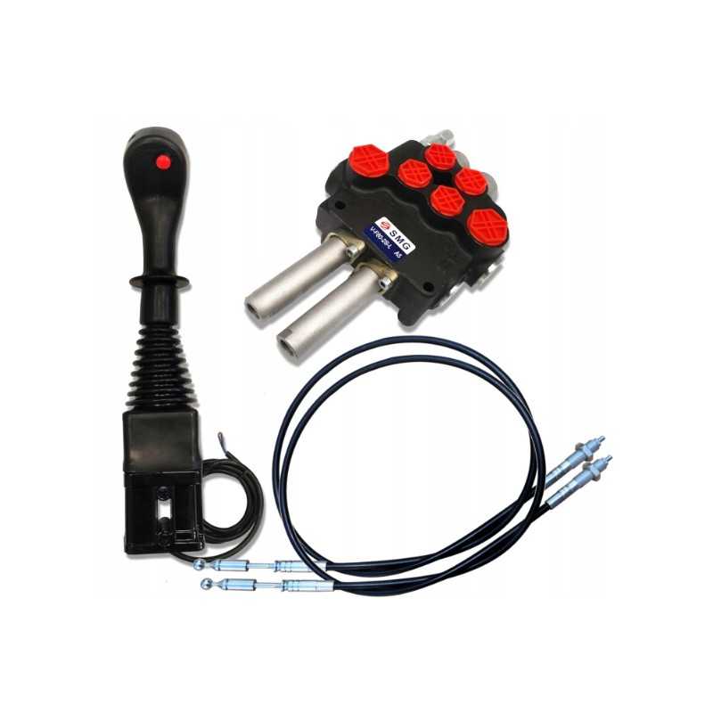 2 sekcijų rinkinys 80l apvali vairasvirtė 1p laidai 1 5m