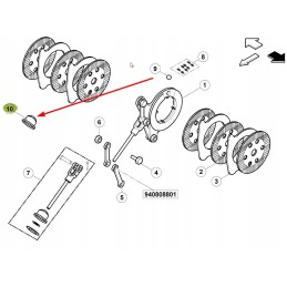 1860959m1 stabdžių cilindro dangtis