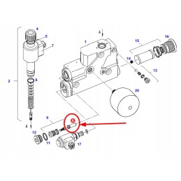 F716961020220 hidraulinio vožtuvo filtras