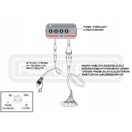 Elektros skirstytuvas 4 sek 40l 24v valdymo pultelis