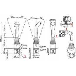 Splitter 2 sekcijų 80l vairasvirtės nuorodos aurochams