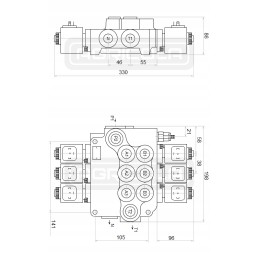 Skirstytuvas hydr 3z80 3xa1 12v pan badestnost