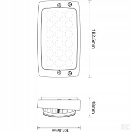 LED kombinuotas darbinis žibintas priekyje Fendt Mf