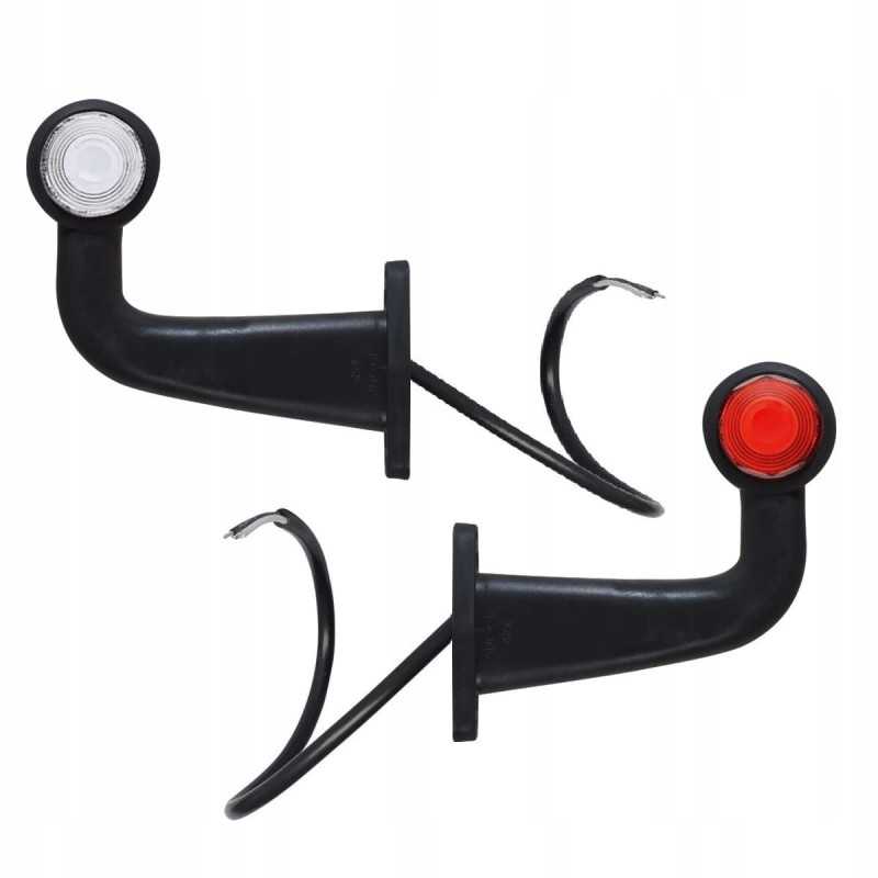 Raudona ir balta New Holland Lamborghini Claas lempa