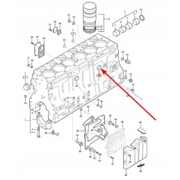 V640016040 variklio bloko kamštis
