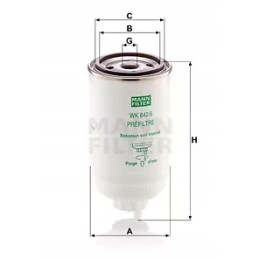 Pal man liebherr sunkvežimio filtras