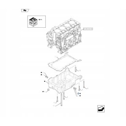 Alyvos išleidimo varžtas new holland case 4894139 cnh
