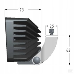 Darbo lempa 8 LED Fendt Massey Ferguson 4000 lm
