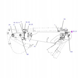 Galinės rankos prailginimo sklendė 15 mm storio katė 416c 416d 420d 424d 1873825 1573362