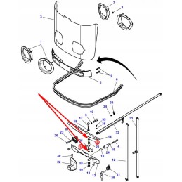 3011858x1 plastikinė poveržlė 18x2