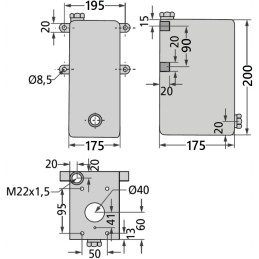 5l alyvos bakas rankiniam hidrauliniam siurbliui