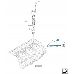 Kuro purkštuko vamzdis 504100835 cnh
