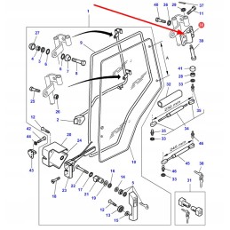 3902116m1 durų vyriai