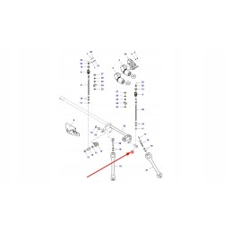 La321866650 pasukamas reguliavimo strypo M16 kaištis