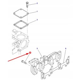 4222341m1 išmetimo kolektoriaus varžtas