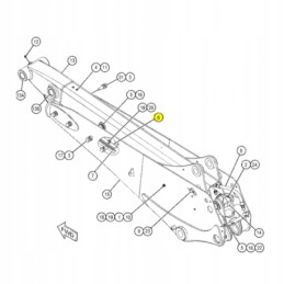 Galinio teleskopo prailginimo sklendė 15 mm storio katė 422e 422f 428e 428f 3199667