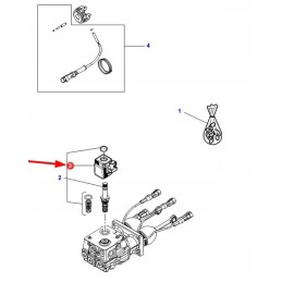 3909599m1 hidraulinio solenoidinio vožtuvo ritė