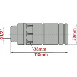 Greitos jungties automatinis lizdas 1 2 gp 3cfpv