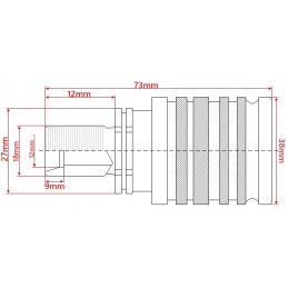 Greitų jungčių rinkinys euro lizdas ilgas m22 kištukas