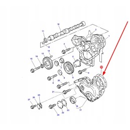 4222563m1 paskirstymo dangtelio tarpiklis