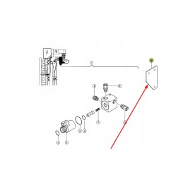 715359 0 hidraulinio vožtuvo montavimo plokštė