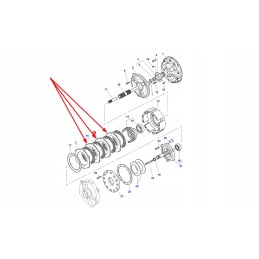 3619156m1 krepšelio frikcinio disko tarpiklis