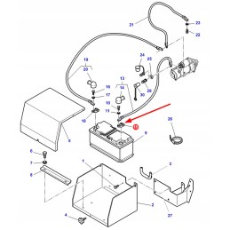 4276408m1 akumuliatoriaus gnybtas plius