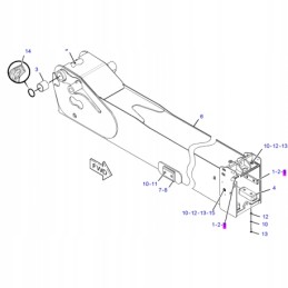 Rankena 15 mm storio katė th355b th330b 2183076