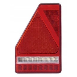 Galinis žibintas su trikampiu 45LED, kairysis, ritininis ekskavatorius