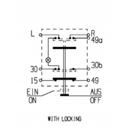 Apvalus avarinės šviesos mygtukas