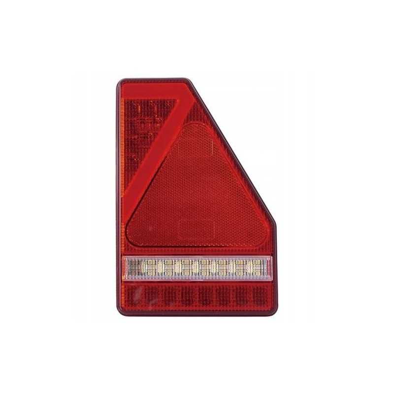 Galinis žibintas su 45LED trikampiu, dešinysis, 5 funkcijos