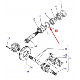 3428725m1 tarpinė poveržlė 0 5 mm storio