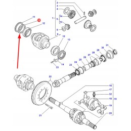 3428722m1 priekinės ašies pavaros atstumas 0 1 mm