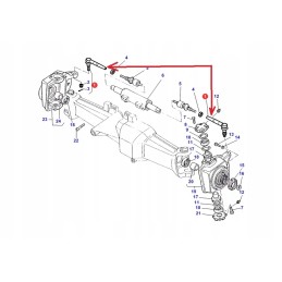 3764027m2 agco vairo traukės galas
