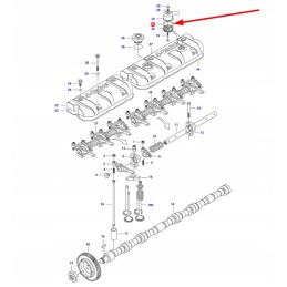 U 163 guminis tarpiklis variklio išmetimui