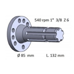 Kardaninis velenas Renault Ares Rx Temis Same 7700027578