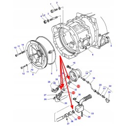 3010466x1 šlapios sankabos sandarinimo žiedas 29 51 x 5 33
