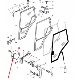 3804661m1 durų spynos vidinis dangtis