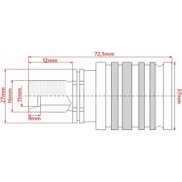 Euro greitųjų jungčių komplektas, M16 lizdas, M16 kištukas