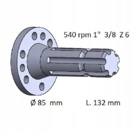 Kardaninis velenas tas pats Hurlimann Deutz L132 1 3 8 6z