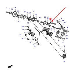 La300016273 grūdėtumo elew veleno guolio dangtis