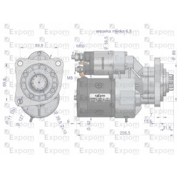 Starteris su magneton tipo reduktoriumi 9142702 naujas