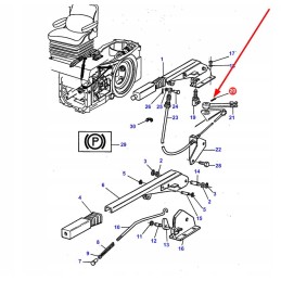 390970x1 rankinio stabdžio troso kaištis